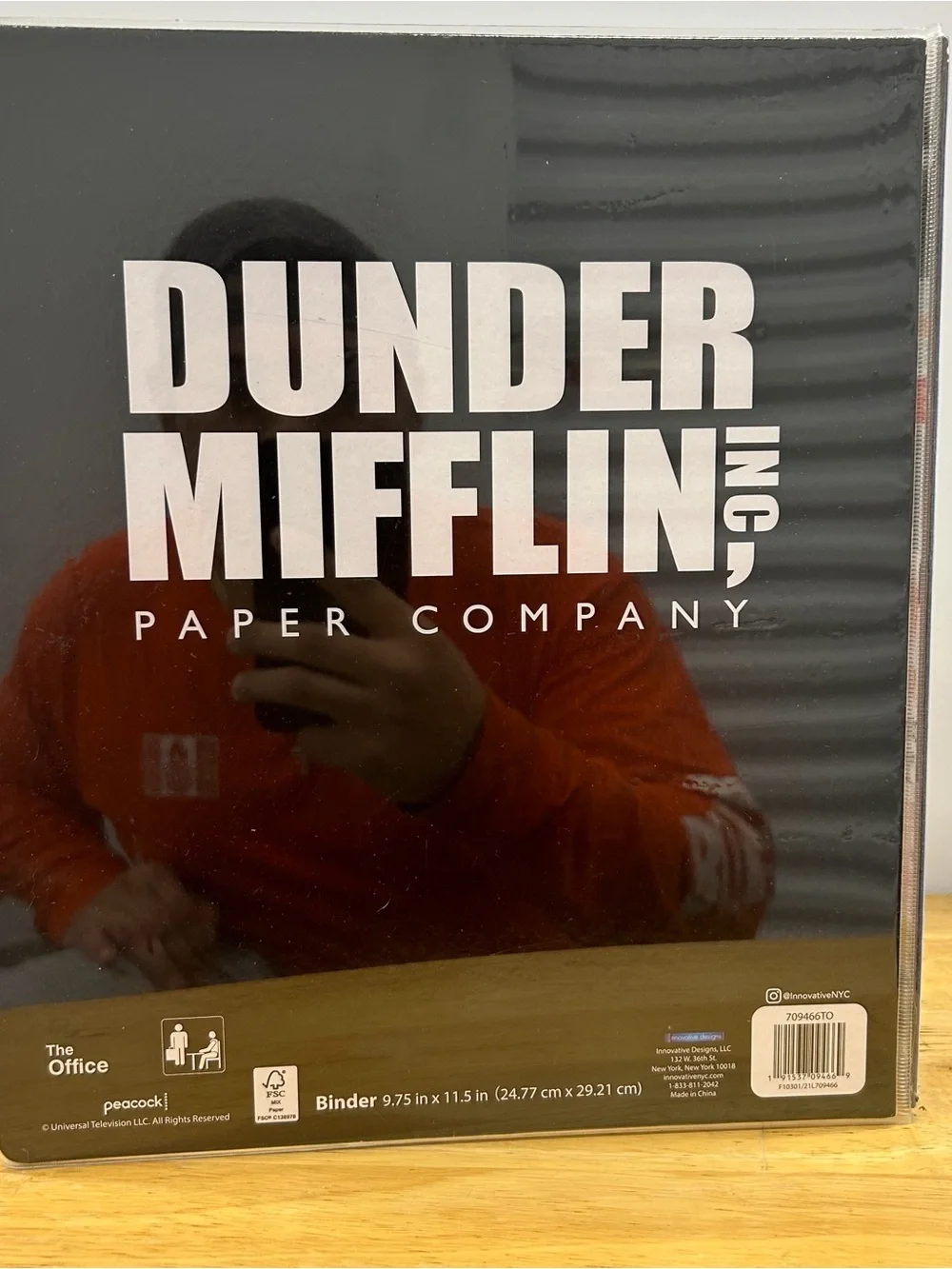 The Office Binder Lenticular Dwight Schrute Pam Michael Scott Jim Halpert 3-Ring